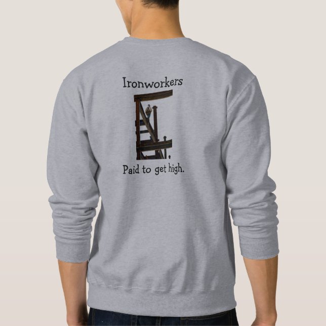 Ironworkers Betalade få hög T-skirt Lång Ärmad Tröja (Baksida)