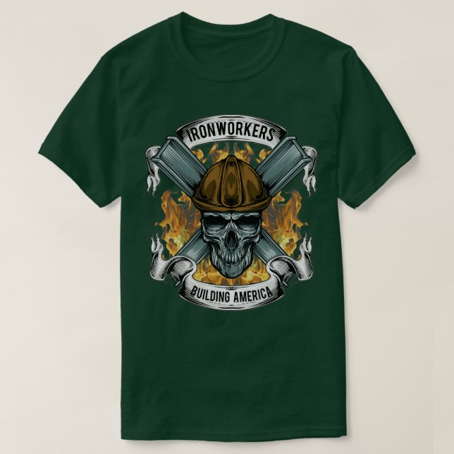 Ironworkers Bygg America T Shirt (Design framsida)