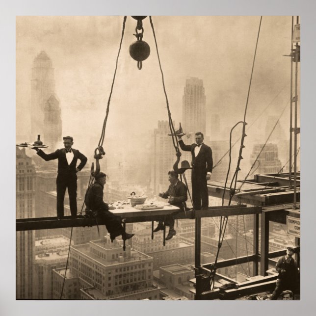 Ironworkers Lunch at the 32 Golv Poster (Framsidan)