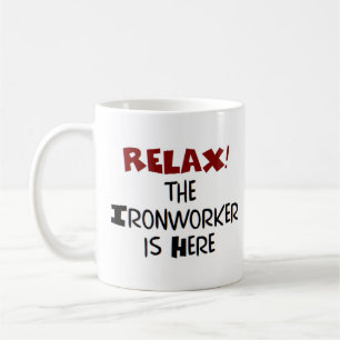 ironworking är här kaffe mugg