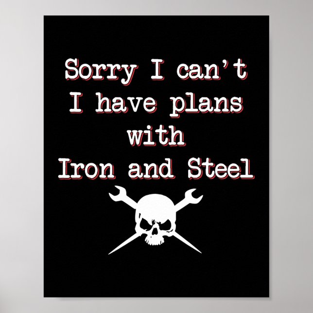 Ironworking Construction Welder Gift... - Jag kan  Poster (Framsidan)