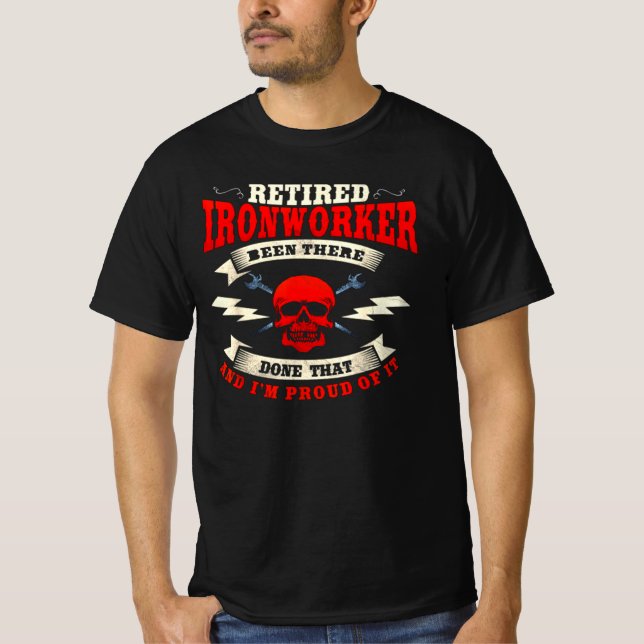 Ironworking Gift T Shirt (Framsida)