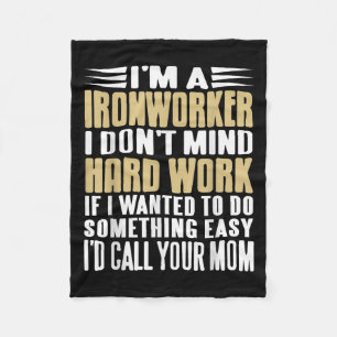 Ironworking I Mind Tuff Jobs Bold Line Fleecefilt