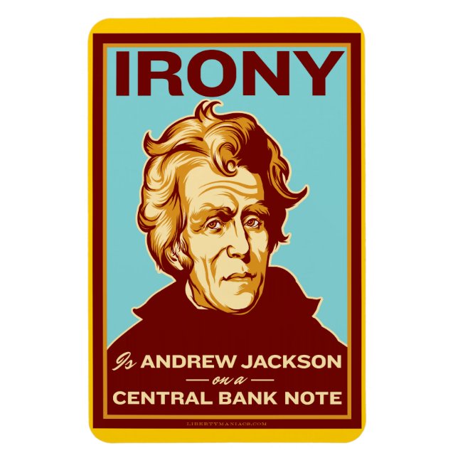 Irony är Andrew Jackson Premium Flexi Magnet (Vertikal)