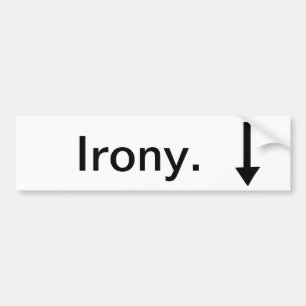 Irony Under stötdekal Bildekal
