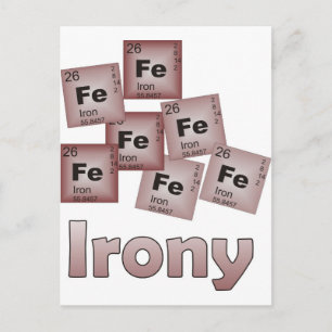Irony Vykort
