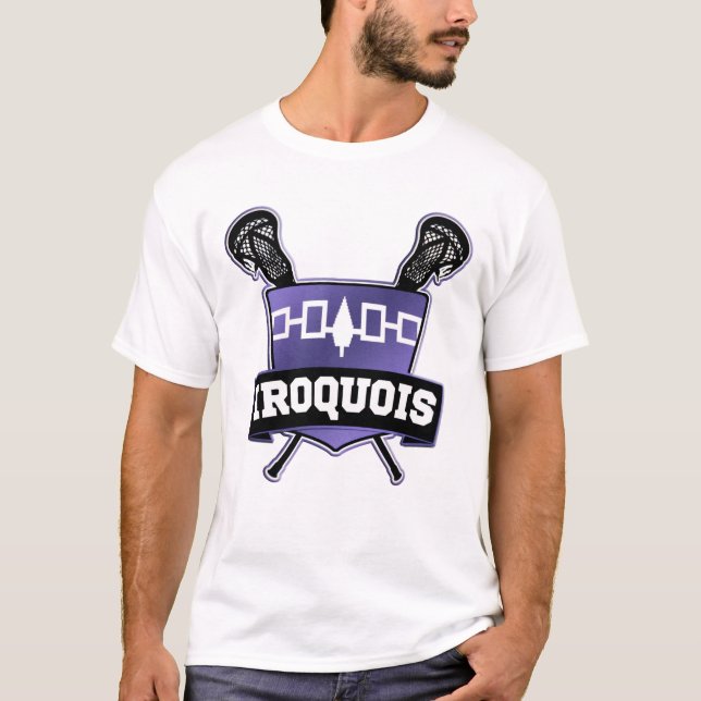 Iroquis Nation Lacrosse Logotyp Tee (Framsida)