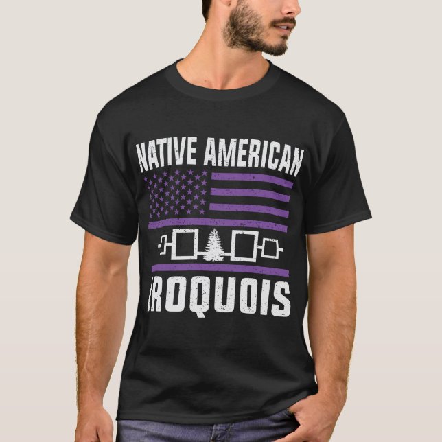Iroquis stam - mohawk stam - symboler t shirt (Framsida)