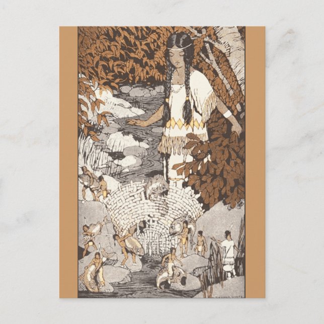 Iroquis-vykort för morgonstjärnor vykort (Framsida)