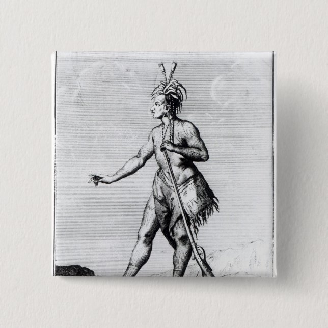 Iroquois bemannar, invånaren av Kanada Knapp (Framsida)