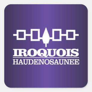 Iroquois (Haudenosaunee) Fyrkantigt Klistermärke