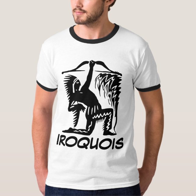 IROQUOIS INDIAN T-SHIRTS KORTÄRMAD TRÖJA (Framsida)