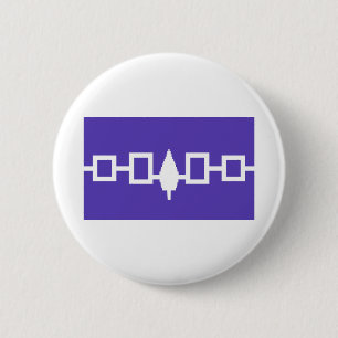 Iroquois indianflagga knapp
