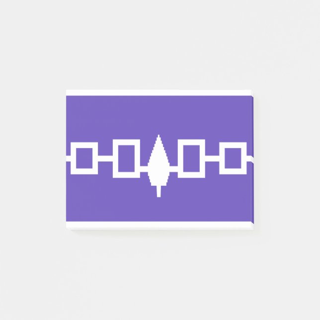 Iroquois indianflagga post-it block (Framsida)