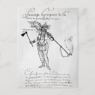 Iroquois indier av Kanada Vykort