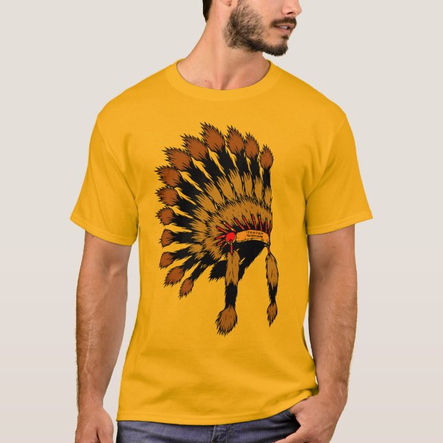 Iroquois war bannet t-shirt (Framsida)