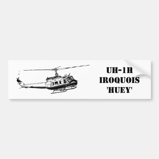 Iroquoishelikopter för klistermärke UH-1H (Framsidan)