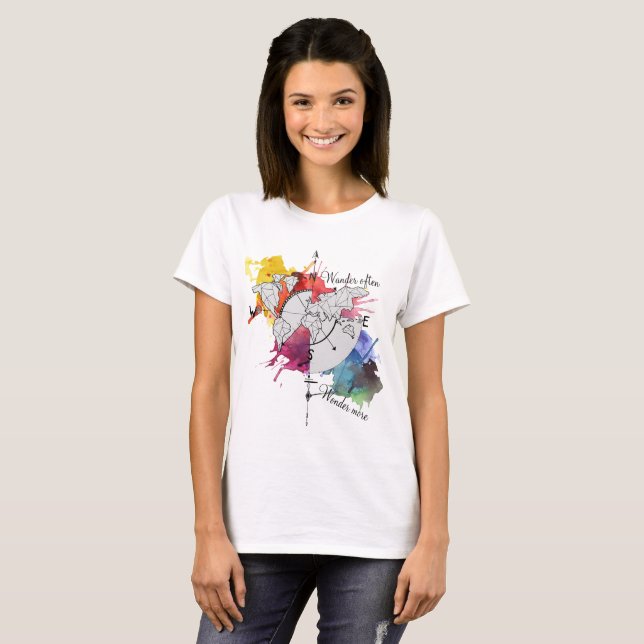 Irra kompasset tee shirt (Hel framsida)