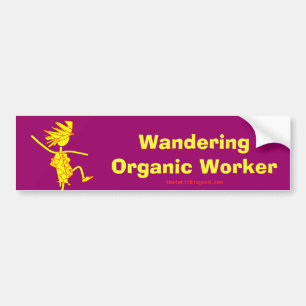 Irrande organisk arbetare (WOOFEREN) Bildekal