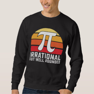 Irrationell men väl avrundad Pi-dags matte vintage Lång Ärmad Tröja
