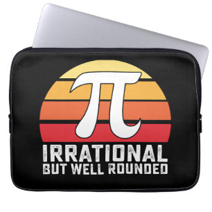 Irrationell men väl avrundad Pi-dags matte vintage Laptop Fodral