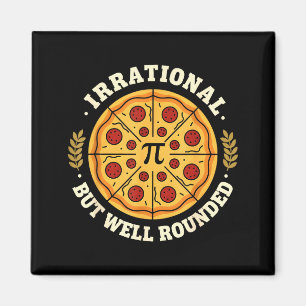 Irrationell Men Väl Avrundad Pizza Pi Symbol Matem Magnet