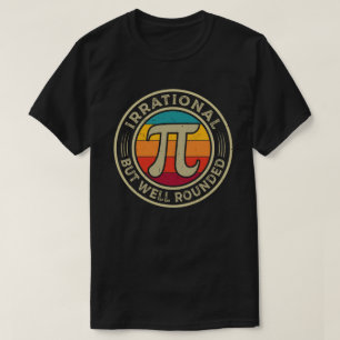 Irrationell men väl rundad pi Dag 3.14 Math Älsk T Shirt