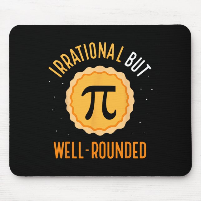 Irrationella men väl rundade 3,14 matematik musmatta (Framsidan)