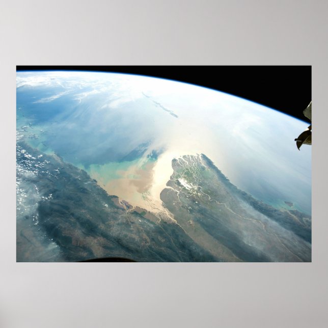 Irrawaddy River Delta in Burma (Myanmar). Poster (Framsidan)