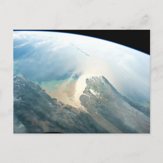 Irrawaddydeltat i Burma (Myanmar). Vykort (Framsida)