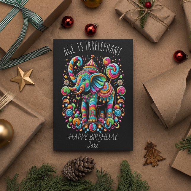 Irrelephant Birthday Önskemål för Jake Tack Kort (Skapare uppladdad)