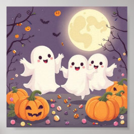 Irresistibly Ghosts – Beautiful Pastel Halloween Poster