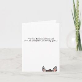 Irreverent Kids Birthday Party Tail-Pinning Game Inbjudan