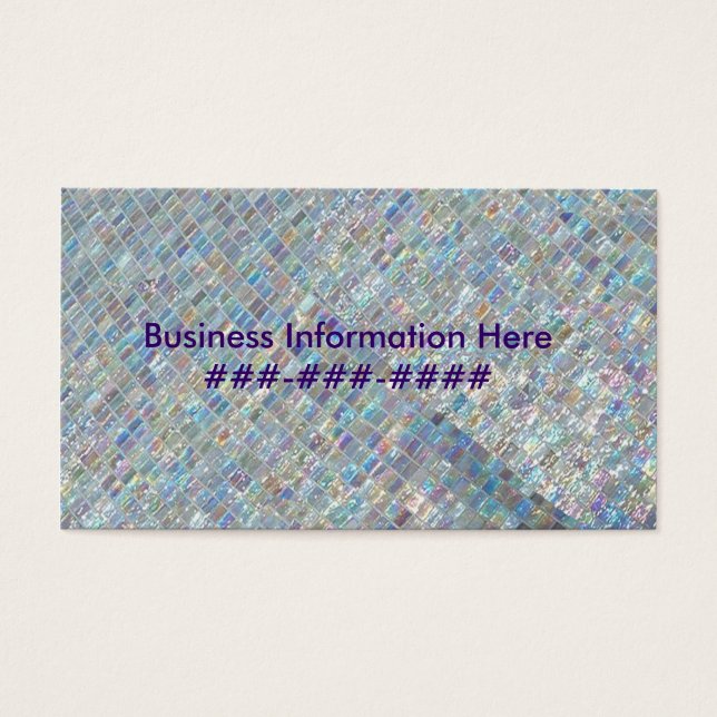 Irridescent Tile Visitkort (Framsidan)