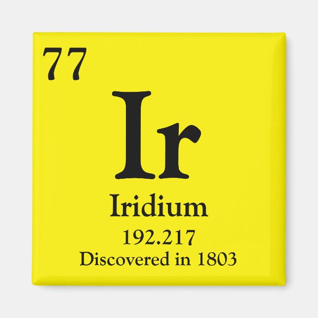 Irridium Periodic Bord Magnet (Framsidan)