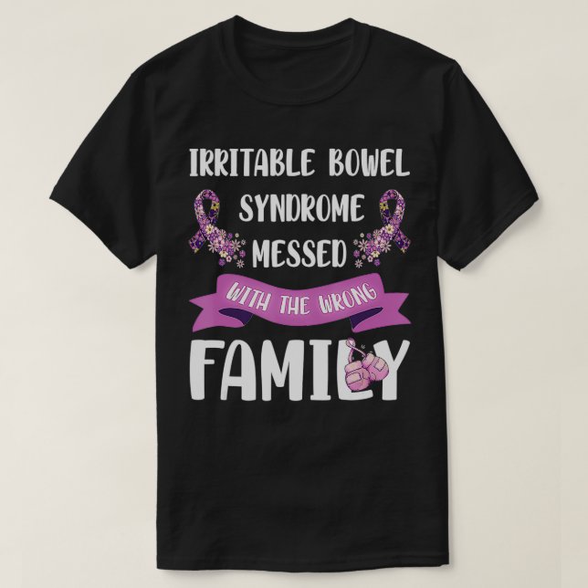 Irritable Bowel Syndrome Awareness IBS Family Supp T Shirt (Design framsida)