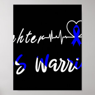 Irritable Bowel Syndrome Ibs Warrior Heartslag Fig Poster