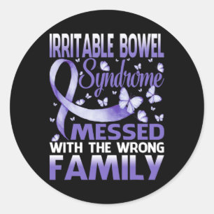 Irritable Bowel Syndrome med fel familj Runt Klistermärke