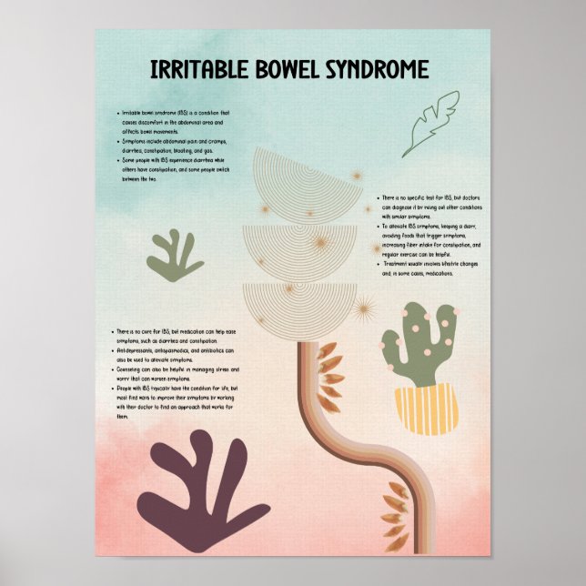 Irritable bowel syndrome poster för sjukhus (Framsidan)