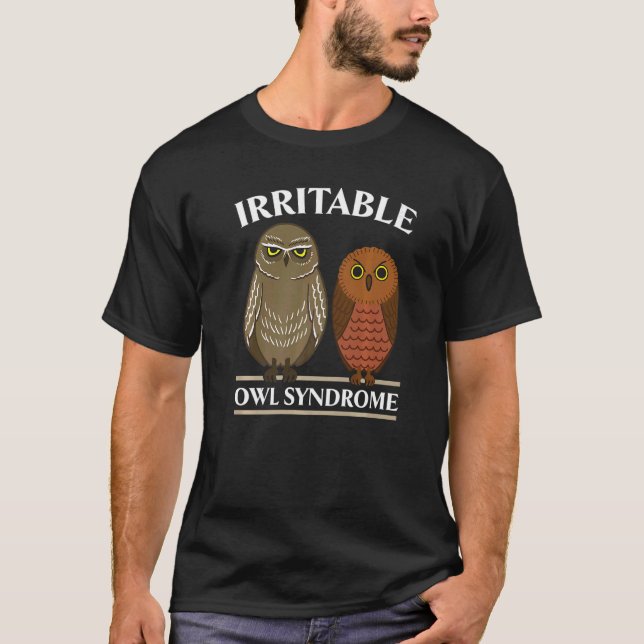 Irritable Uggla Syndrome Nocvändal Bird Uggla Whis T Shirt (Framsida)