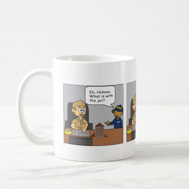 Irritation Coffee Bean Burk Kaffemugg (Vänster)
