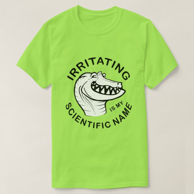 Irritator Trollface (text) T Shirt (Design framsida)