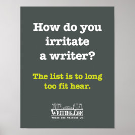 Irritera en skrivare. poster