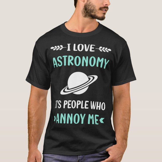 Irritera Mig Astronomi T Shirt (Framsida)