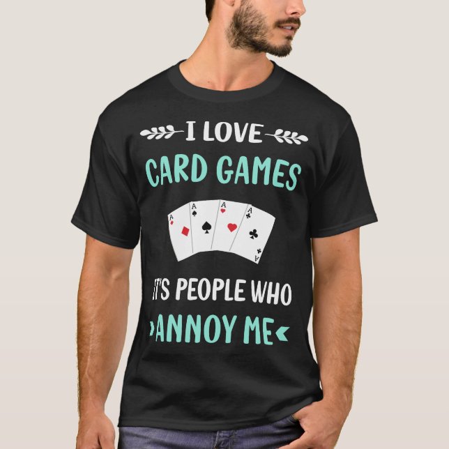 Irritera Mig Kortspel T Shirt (Framsida)