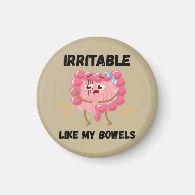 Irriterad som min tarm magnet (Framsidan)