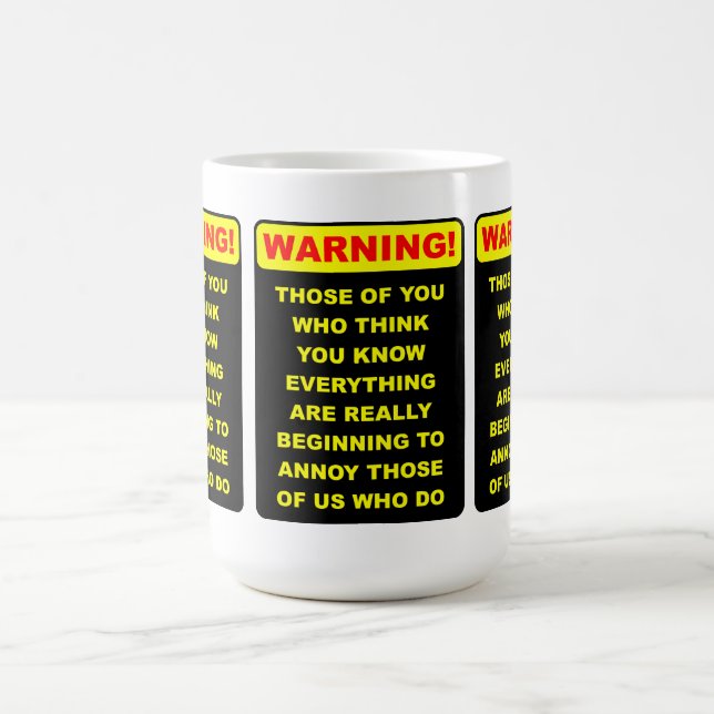 Irriterande Allvetande Rolig Mugg (Center)