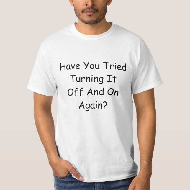 irriterande datorfraser och frågor lustig text tee shirt (Framsida)