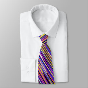 Irriterande flerfärgat Rand Neck Tie Slips