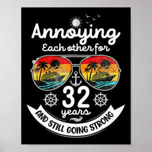 Irriterar varandra 32 år 32-års bröllopsdag poster